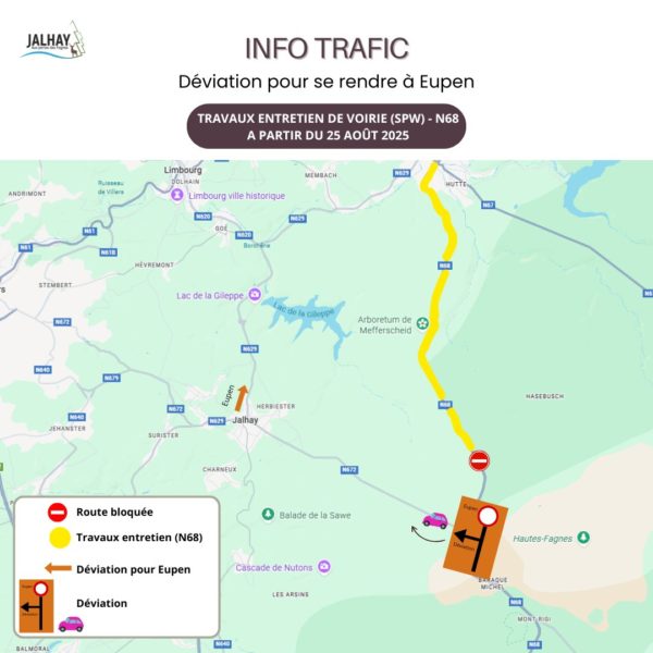 Déviation vers Eupen, les travaux