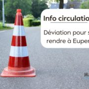 Déviation Eupen suite aux travaux