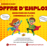Offre d'emploi - Animateur de plaines