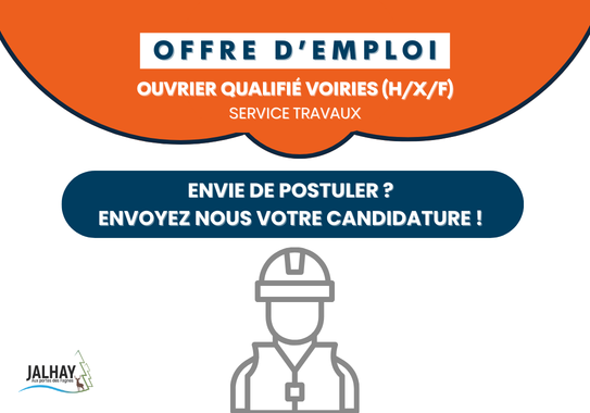 Offre d'emploi - Ouvrier voiries