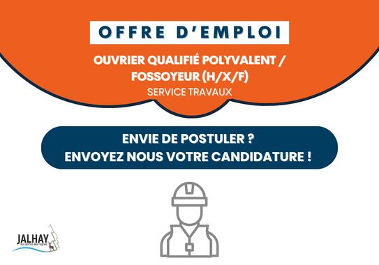 Offre d'emploi - Ouvrier qualifié polyvalent / fossoyeur