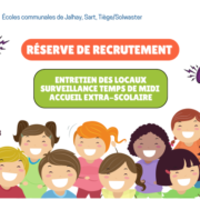 Réserve de recrutement pour les écoles communales