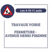 Travaux voirie - Henri Pirenne