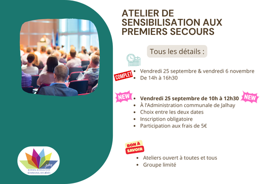 Atelier Premiers secours - CCCA