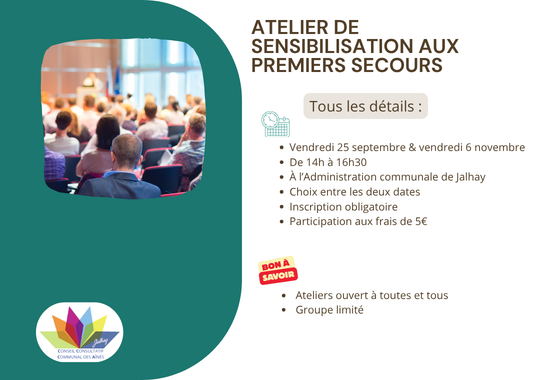 CCCA - Ateliers premiers secours