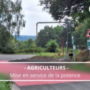 Mise en service de la potence