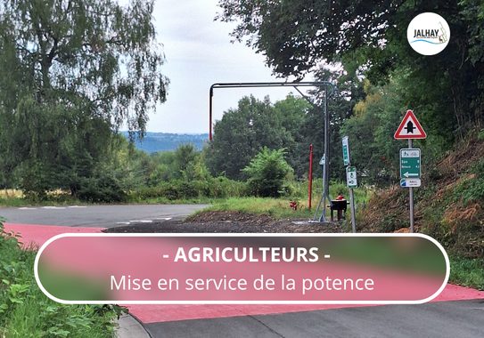 Mise en service de la potence