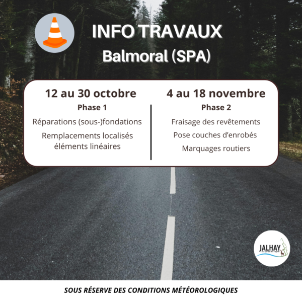 Travaux Balmoral